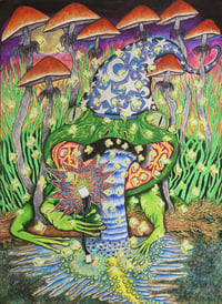All Hail the All Mighty Wizard Frog Print 22"X16"
