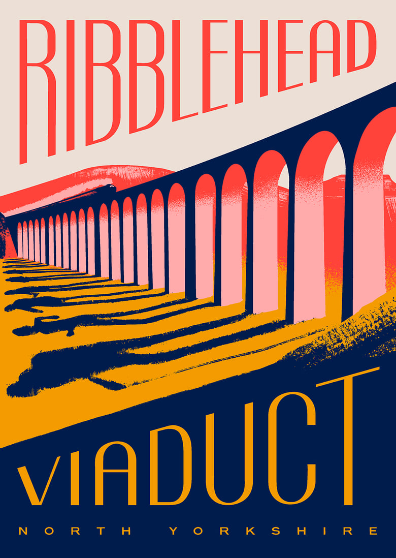 Image of Ribblehead Viaduct Limited Edition Screenprint