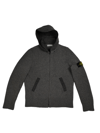 Stone Island hooded wool zip knit L