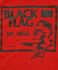 Image 2 of Black Flag My War red zipper hoodie ONE OFF