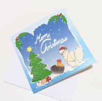 Image 2 of Chickens Merry Christmas Card