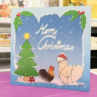 Image 3 of Chickens Merry Christmas Card