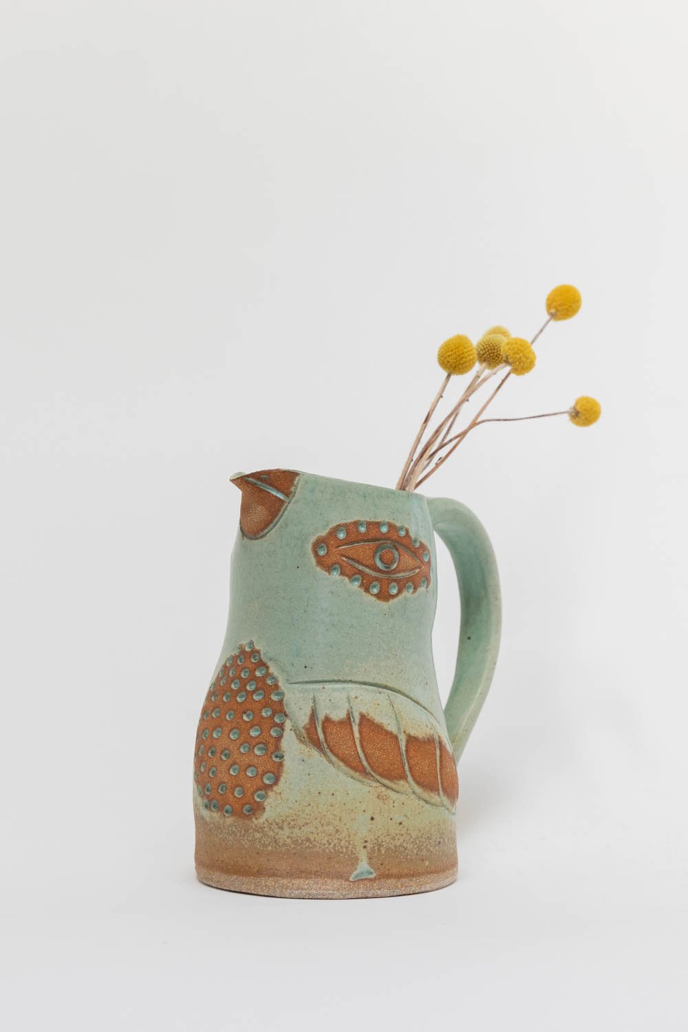 Image of Large Toasty Belly Mint Bird Pitcher
