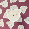 White Bear Sticker