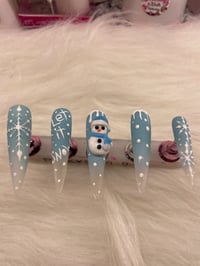 Image 1 of  LET IT SNOW SET (blue)