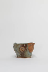 Image 2 of Toasty Blue Brown Bird Bowl