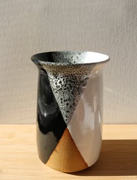 Image 1 of flared criss-cross vase, medium