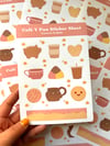 B-Grade Café Y Pan Sticker Sheet