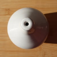 Image 3 of white thin neck vase
