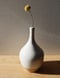 Image of white thin neck vase