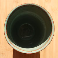 Image 4 of rippled celadon vase, medium