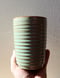 Image of rippled celadon vase, medium