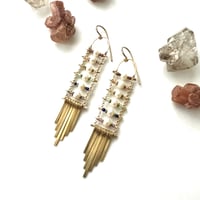 Image 2 of Pearl Rainbow Earrings