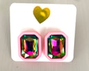 Image 3 of Color Block Statement Earrings