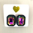 Image 4 of Color Block Statement Earrings