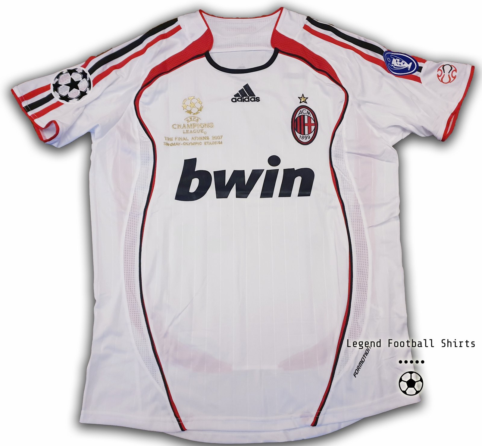 AC Milan 2007 UCL Final shirt KAKA | Legend Football Shirts