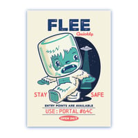 Image 1 of FLEE Quickly Yeti 5x7" Print Series 01