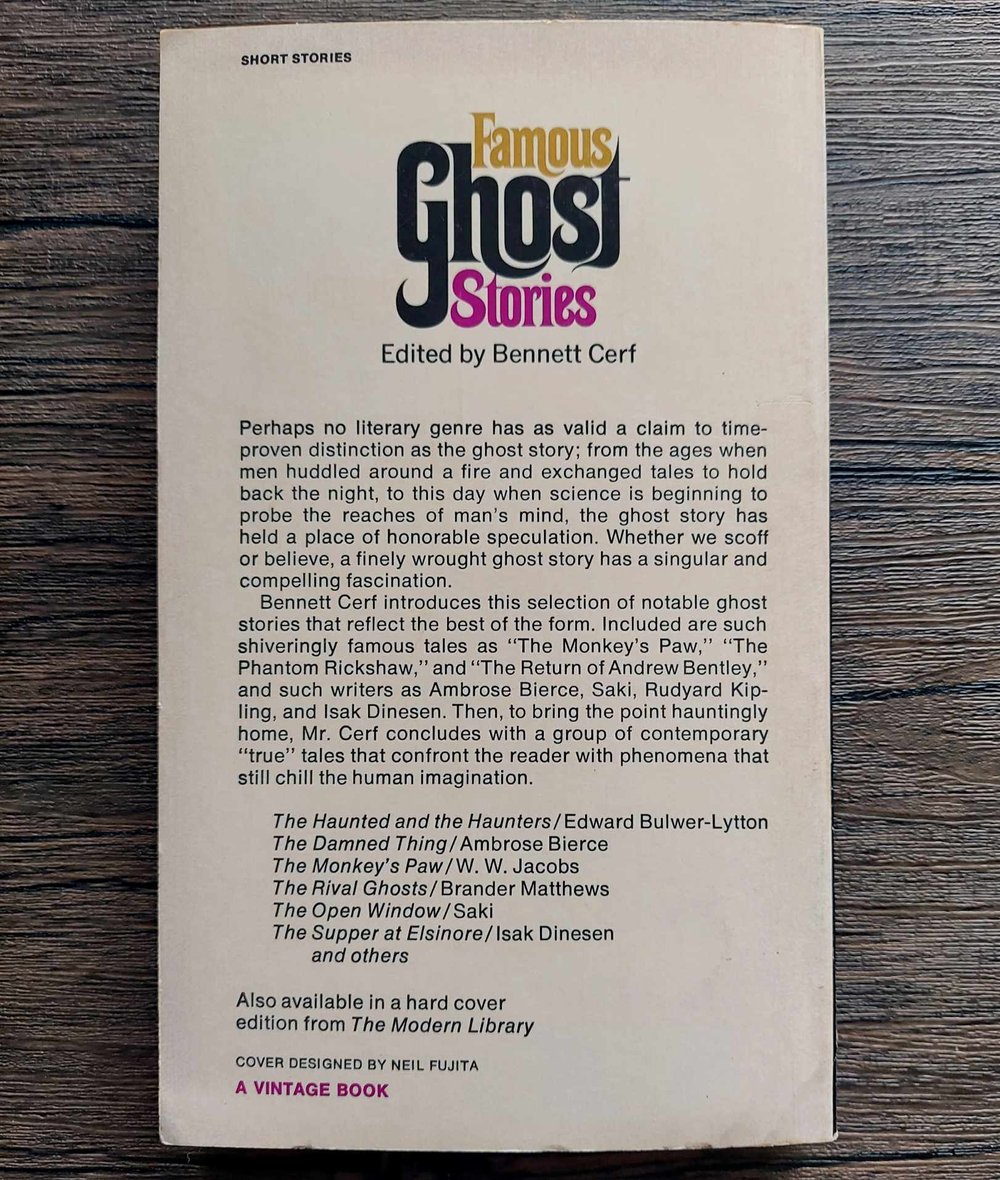 Famous Ghost Stories, edited by Bennett Cerf