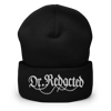 DR. REDACTED-CHAINED CUFFED BEANIE