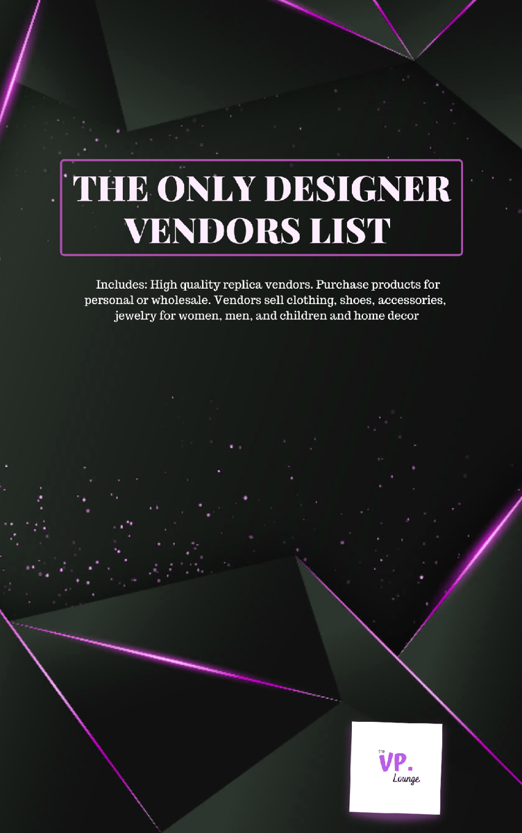 Designer Inspired Vendors List