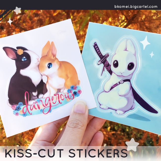 Bunny Rabbit Kiss-cut Stickers