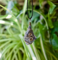 Image 1 of Angelite Crystal Swirl Necklace 