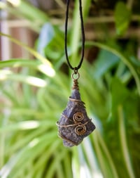 Image 2 of Angelite Crystal Swirl Necklace 