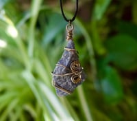Image 3 of Angelite Crystal Swirl Necklace 