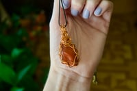 Image 2 of Red Jasper Crystal Braided Necklace