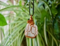 Image 1 of Clear Quartz Copper Crystal Necklace