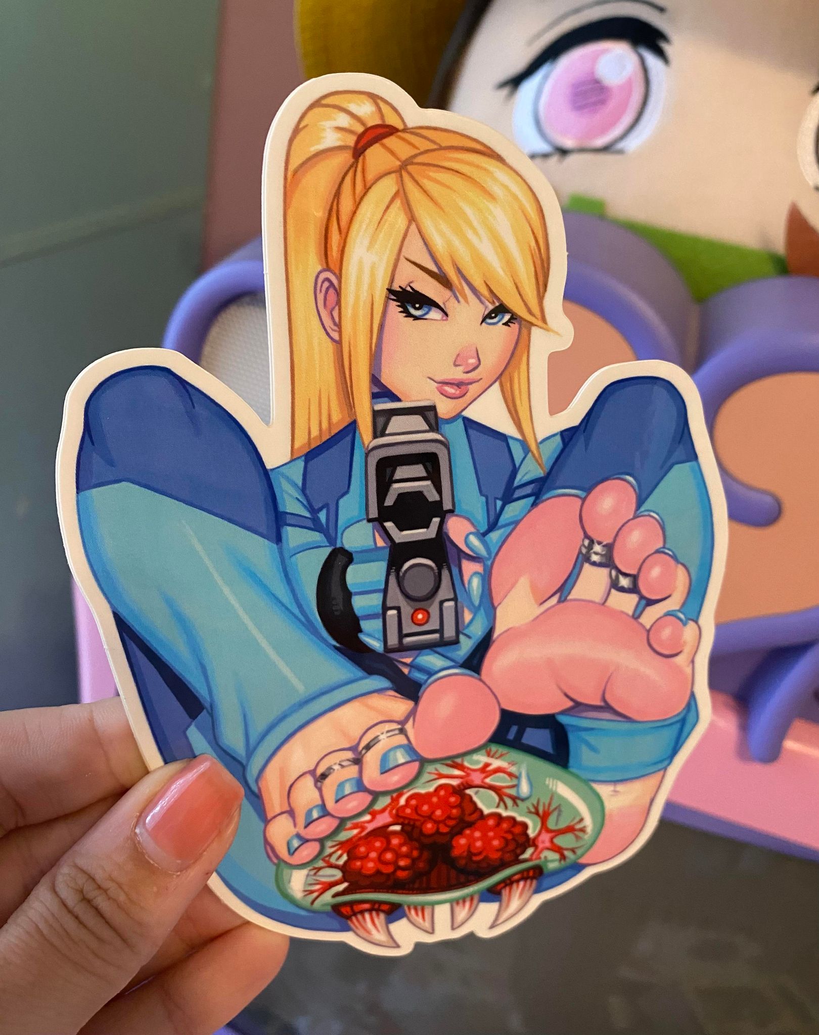 LAST FOUR - Premium Vinyl Zero Suit Feets Sticker