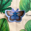 Vaporwave Common Blue Butterfly Female Sticker