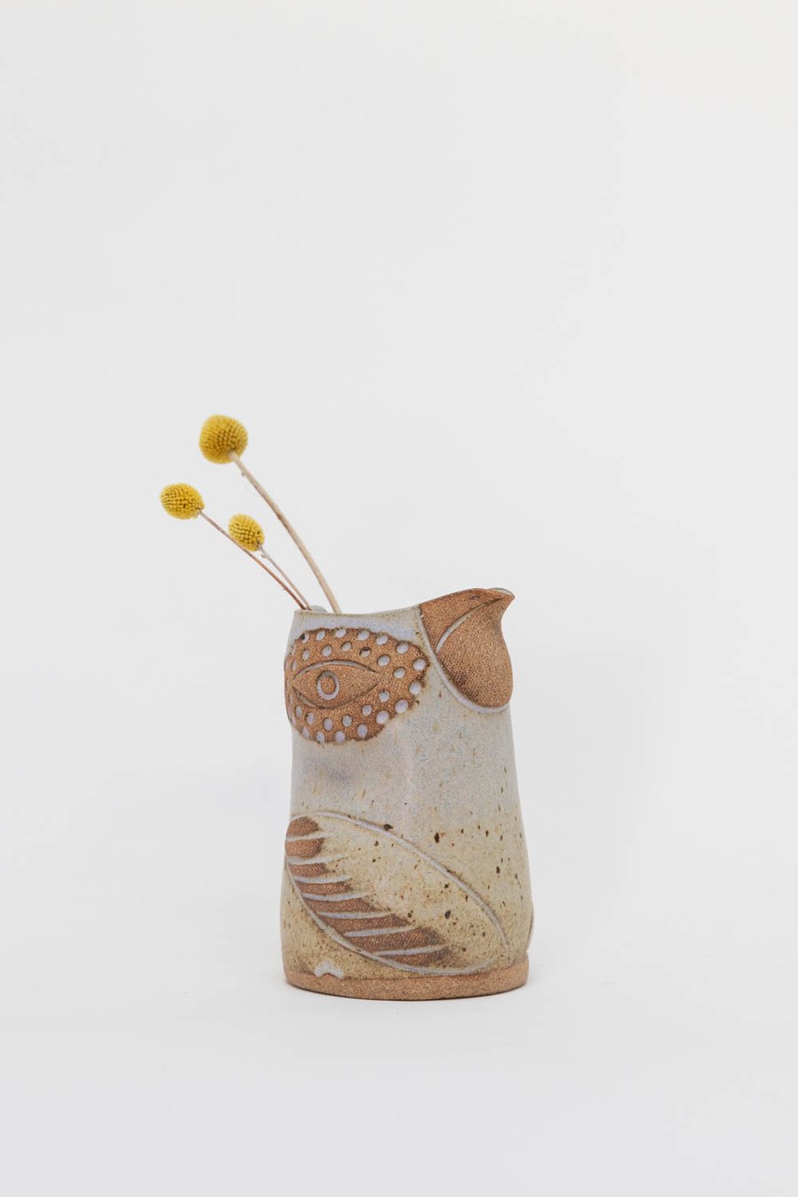 Image of Dotted Almond Eye Lavender Flying Handleless Pitcher