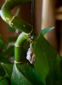 Image 1 of Sodalite Silver Crystal Necklace