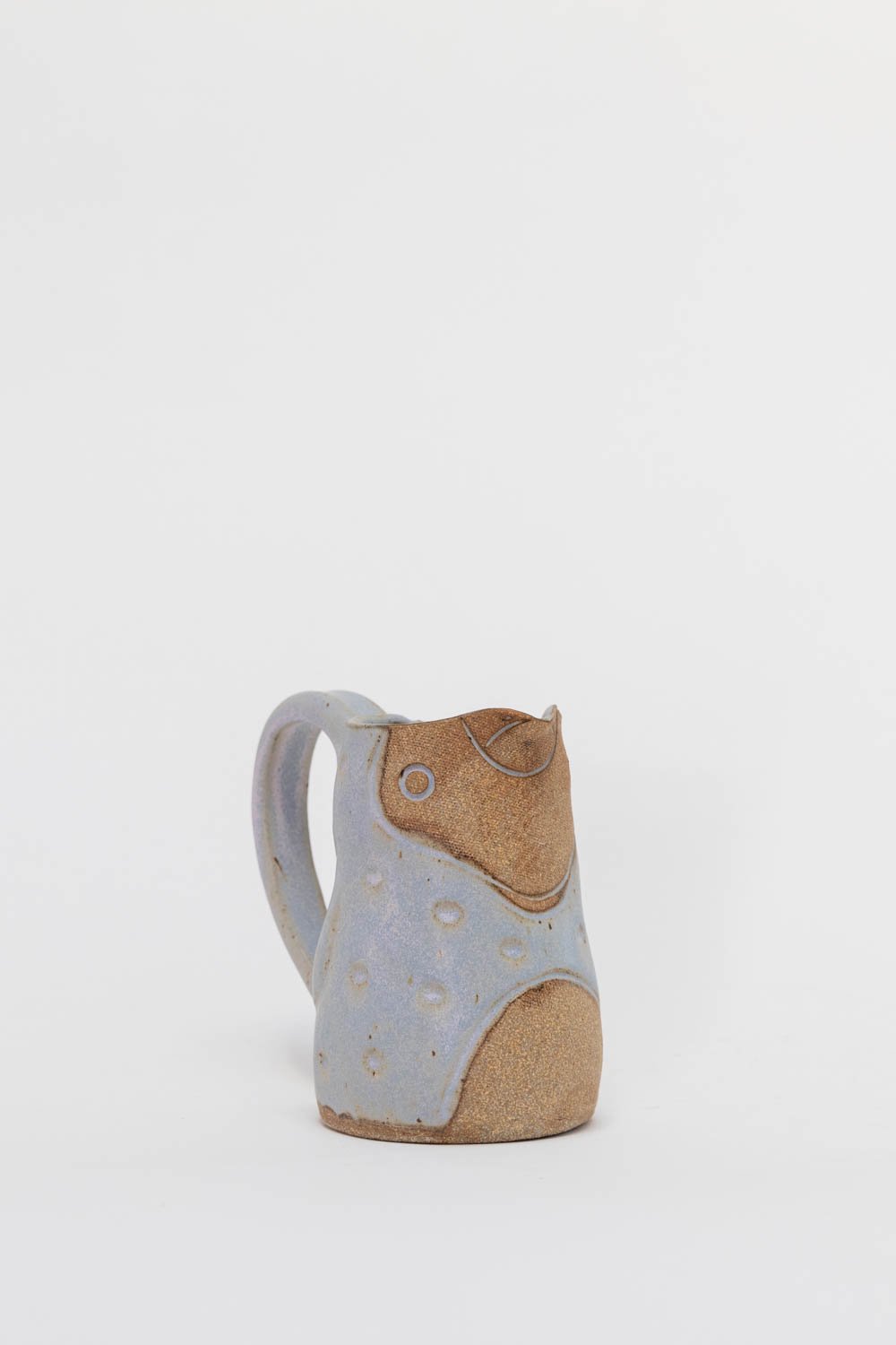 Image of Medium Handle Lavender Penguin Pitcher