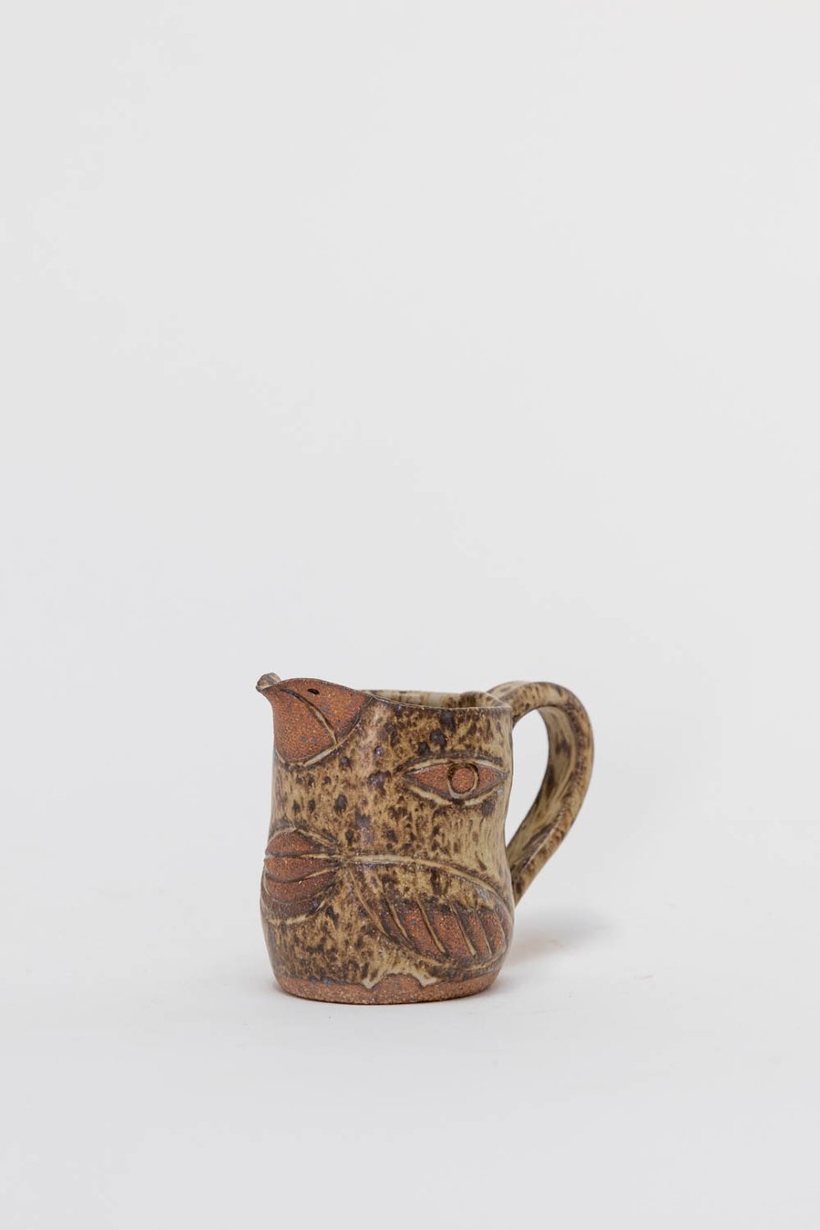 Image of Speckled Baby Bird Creamer with Handle