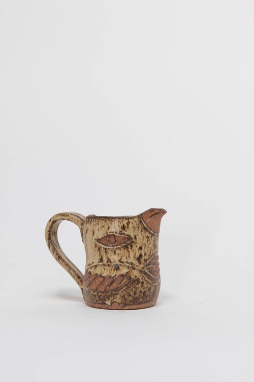 Image of Speckled Baby Bird Creamer with Handle