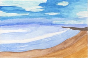 Image of South Carolina Beaches Watercolor Paintings