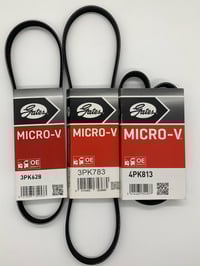 Image 1 of New Gates AC, PAS and alternator belts for Nissan Pao, K10 Micra and Figaro.
