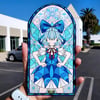 Stained Glass Cirno Vinyl Stickers