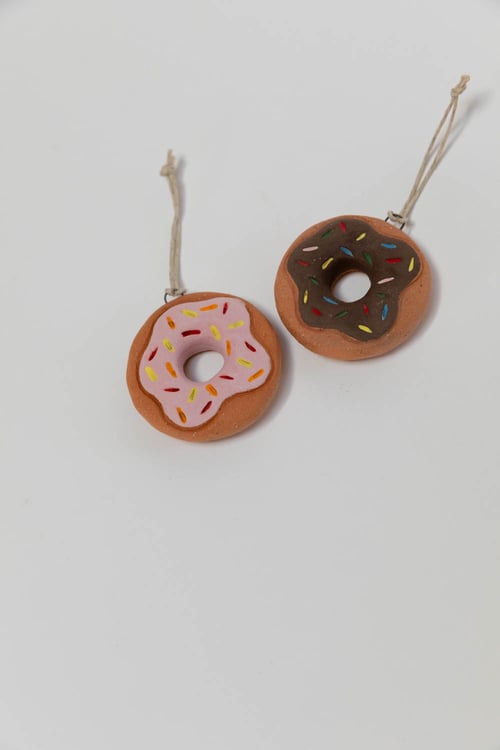Image of Strawberry Donut Ornament