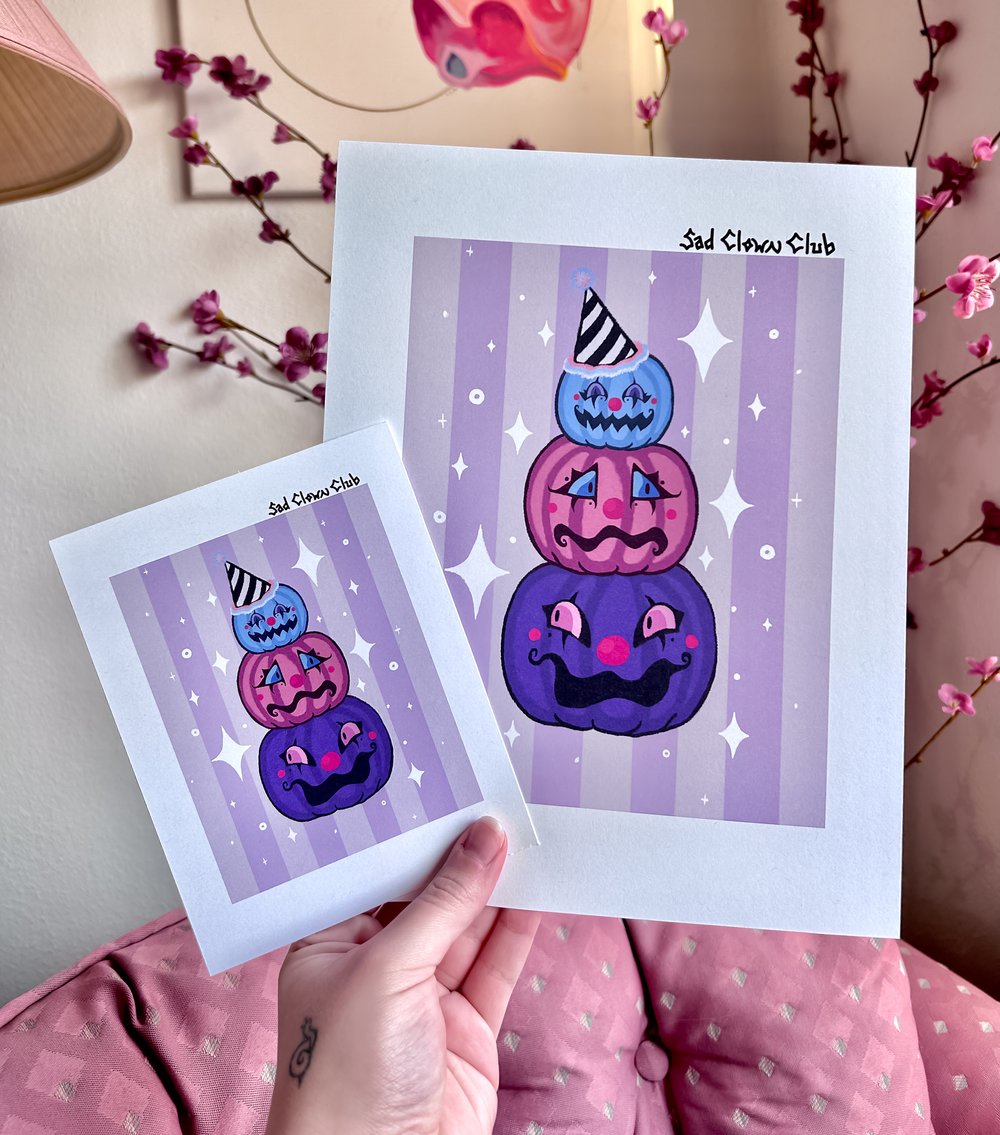 Image of Clown Pumpkin Prints