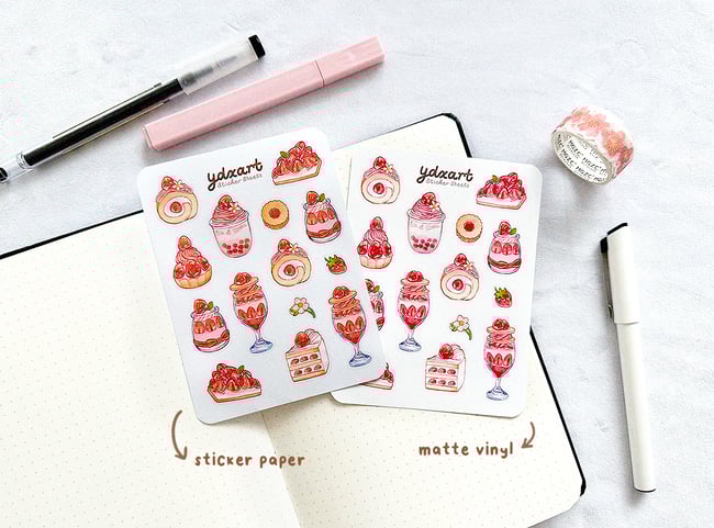 Strawberries (Ver A.) Sticker Sheet
