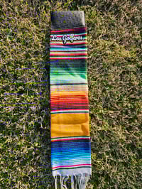 Image 1 of La Chingona - Sarape Golf Towel - Oro (Gold) 