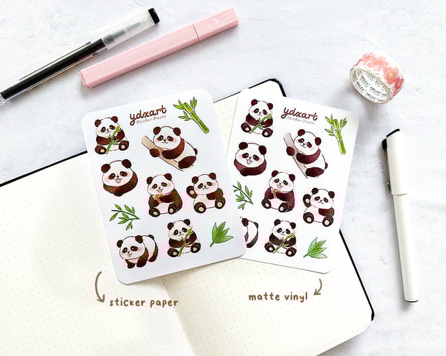 Panda Sticker Sheet