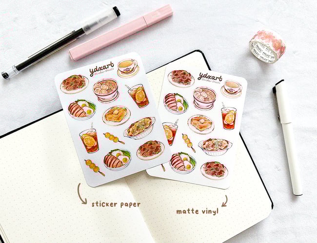 HK Diner Sticker Sheet