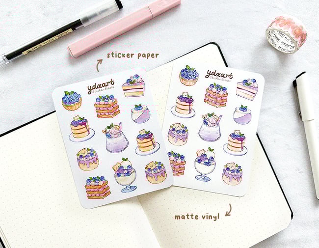 Blueberry Sticker Sheet