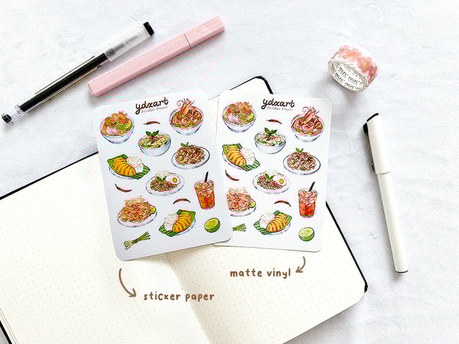 Thai Foods Sticker Sheet