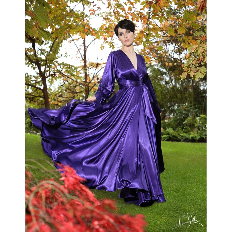 Regal Purple "Beverly" Dressing Gown 