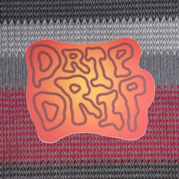 Drip Drip Red & Yellow Sticker